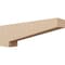 Ekena Millwork 5"W x 30"D x 10"H Thin Clemmons Rough Cedar Woodgrain TimberThane Corbel, Primed Tan CORUR05X30X10CLERCPR - alternate 1